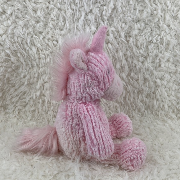 Manhattan Toy Co. Pink Fluffy Unicorn Stuffed Animal Toy - Picture 6 of 11